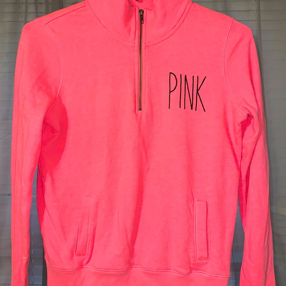 VS PINK 3/4 Zip Pullover